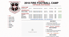 Desktop Screenshot of firefootballcamp.com